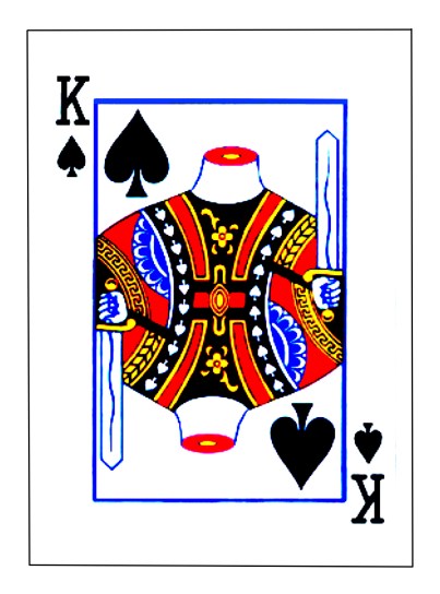King of Spades (with outline J)